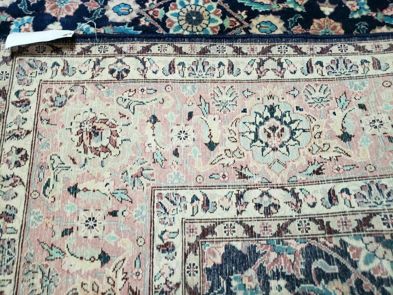 Square Indo Persian Rug 6x6, Hand Knotted, Wool, Allover Pattern by Jewel Rugs