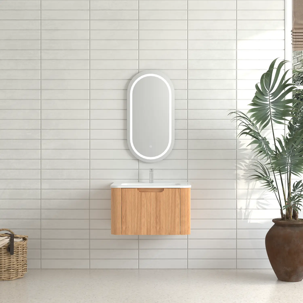 24" Wall-Mounted Floating Bathroom Vanity