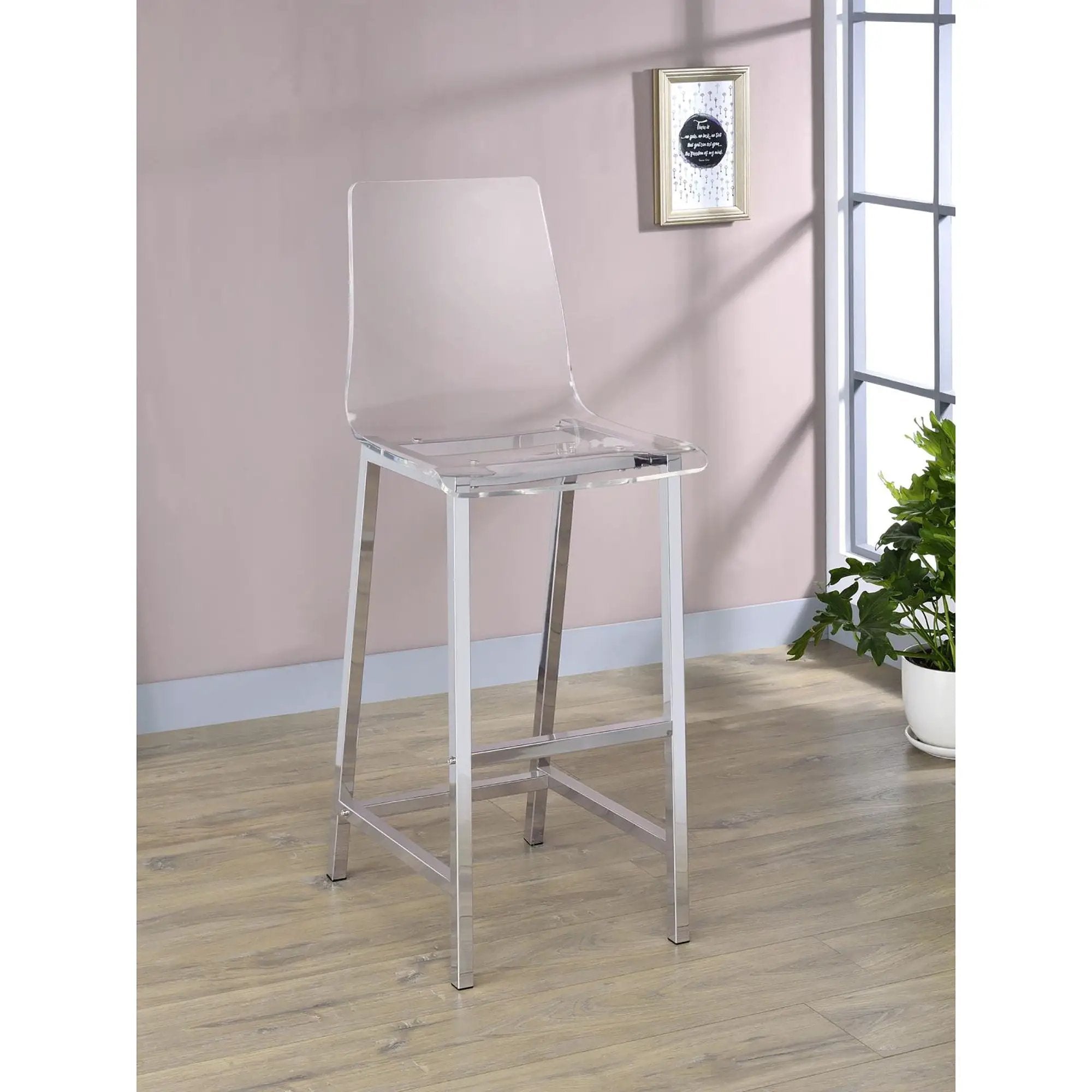 Bar Stools (Set of 2) - Clear by HouseOfZazla