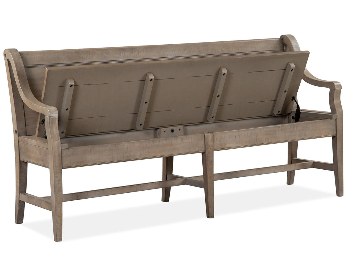 Paxton Place - Bench With Back - Dovetail Gray, photo 6 of 7