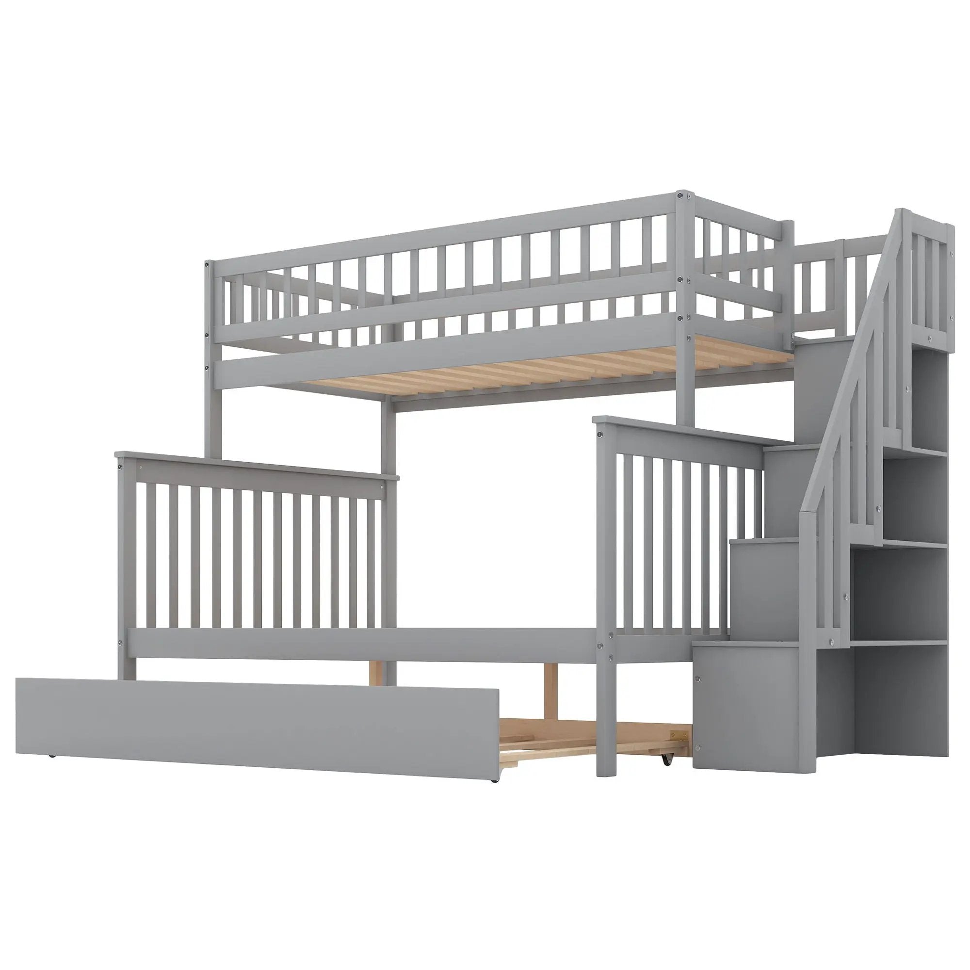 Bunk Bed With Staircase by HouseOfZazla