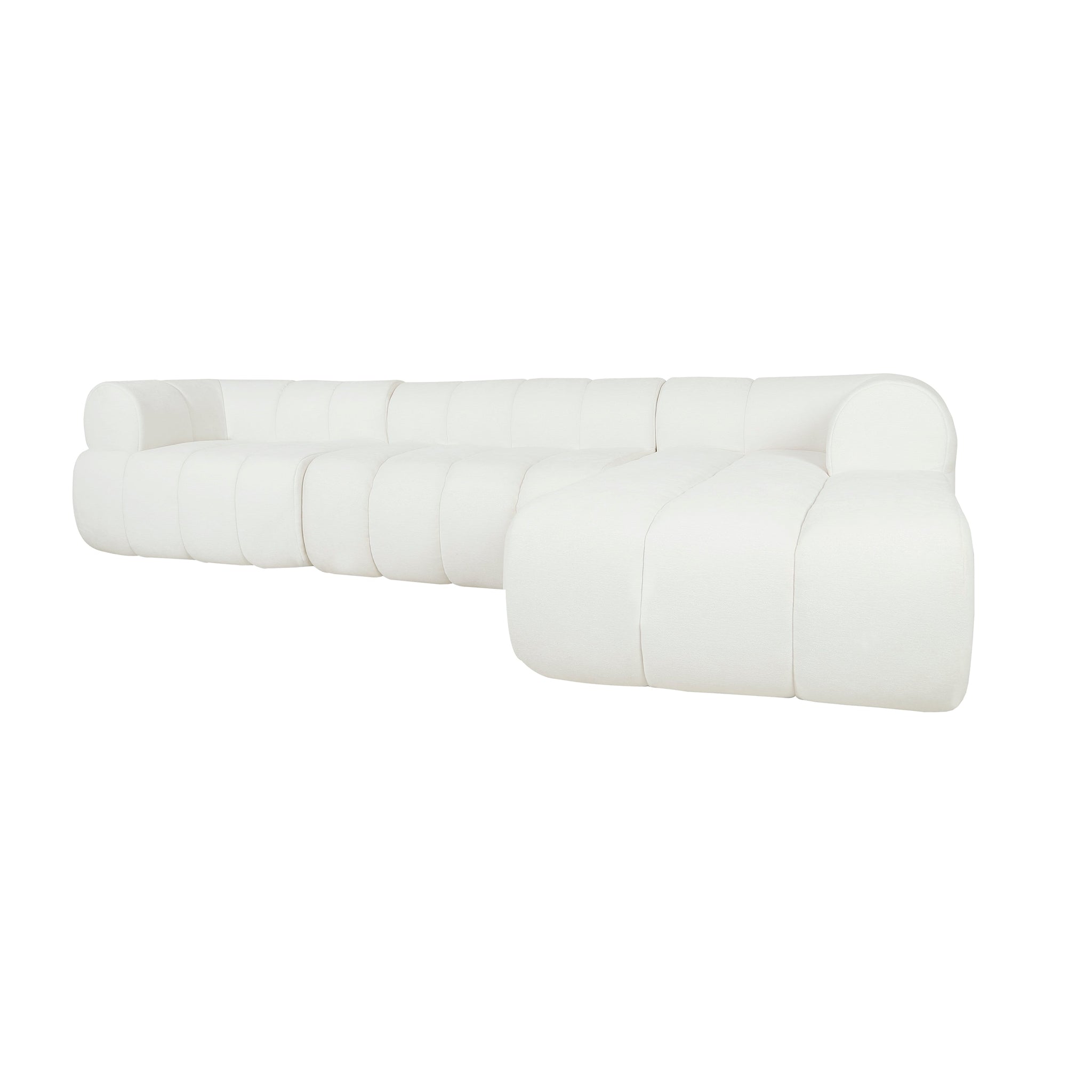 122" Modern L-Shaped Sectional Sofa with Chaise Lounge by HouseOfZazla