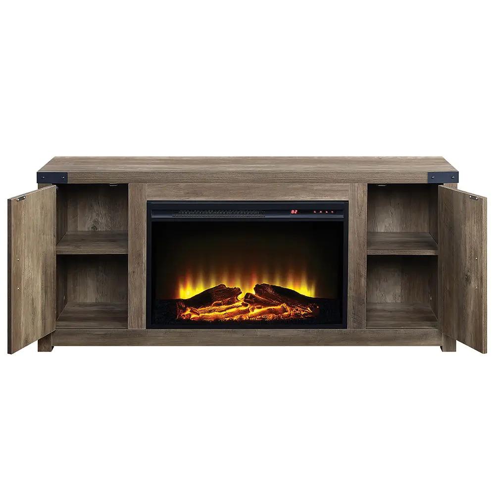 Tobias - 25" Fireplace - Rustic Oak by Unique Piece Furniture