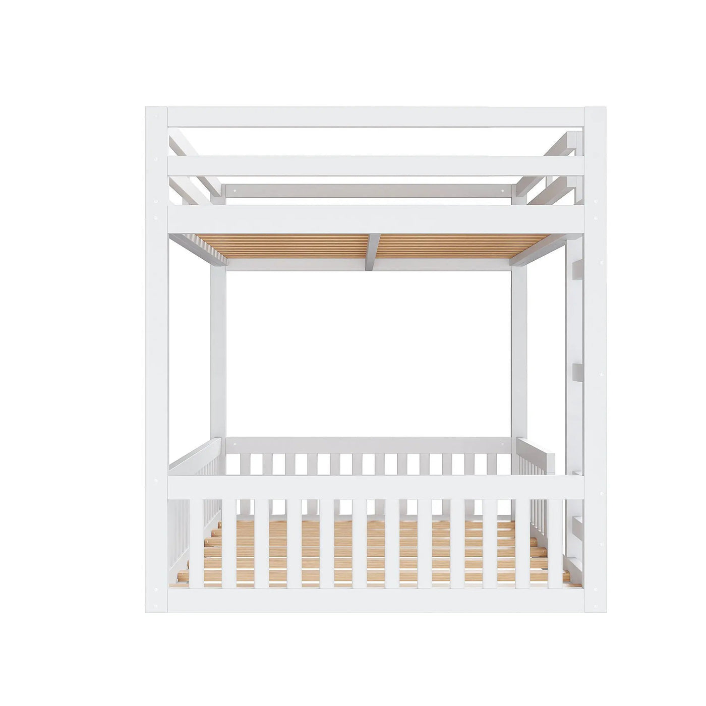 Stylish Bunk Bed With Ladder And Guardrails by HouseOfZazla