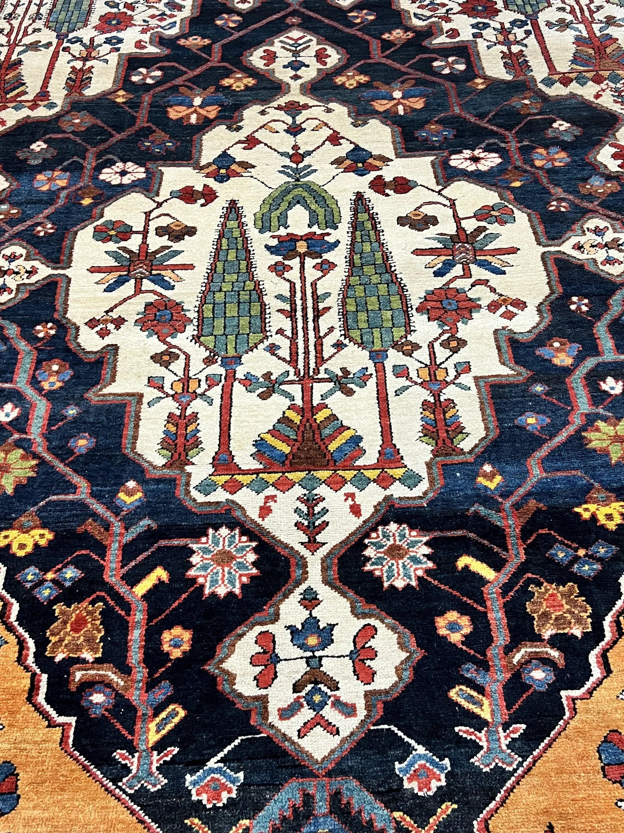 Antique Persian Bakhtiari Rug 14x19 – Rare Palace Size Carpet by Jewel Rugs