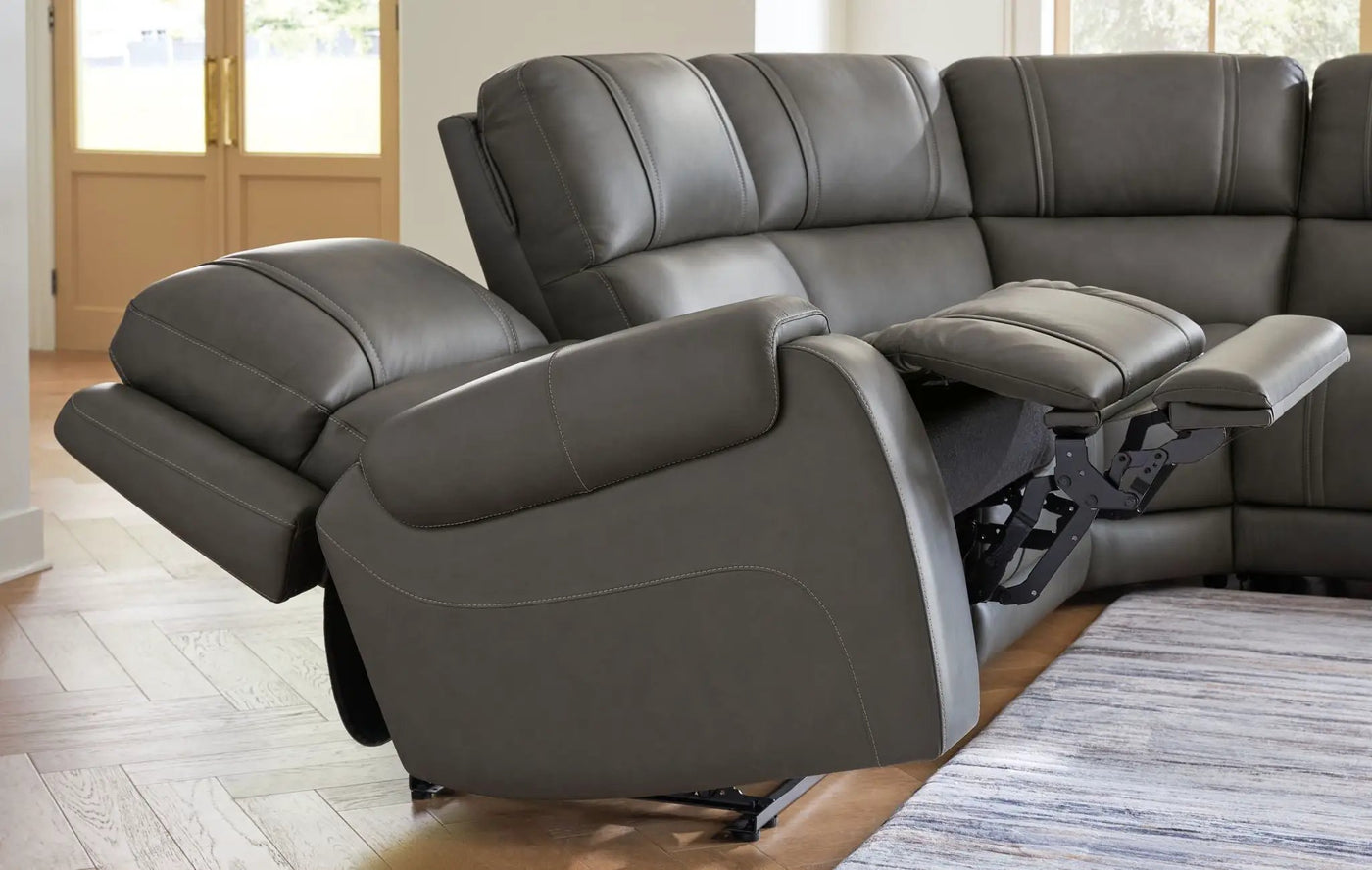5Z - Pittson - Power Reclining Sectional by Unique Piece Furniture