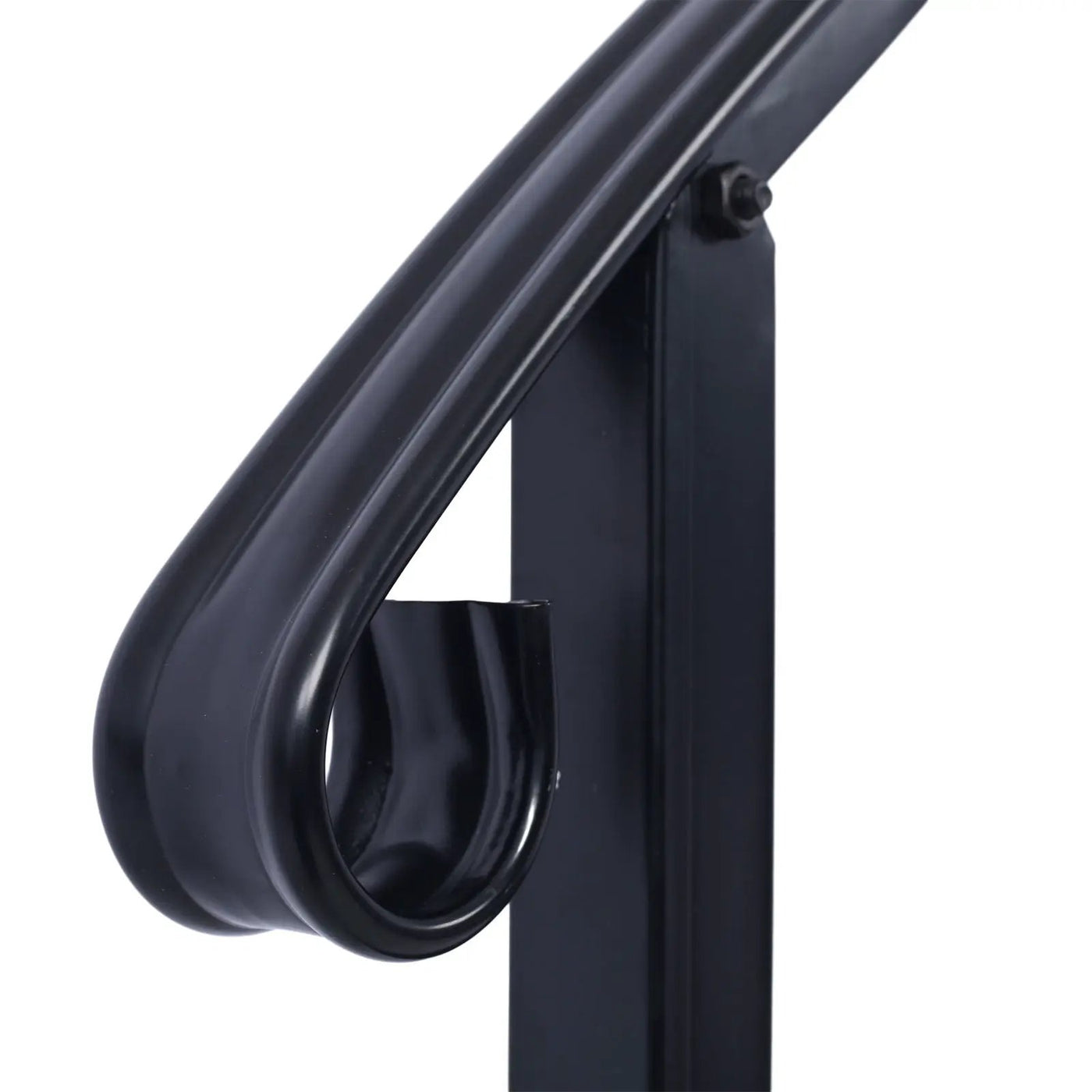Handrails For Outdoor Steps, Fit 2 Or 3 Steps Outdoor Stair Railing, Wrought Iron Handrail, Flexible Porch Railing, Transitional Handrails For Concrete Steps Or Wooden Stairs by HouseOfZazla
