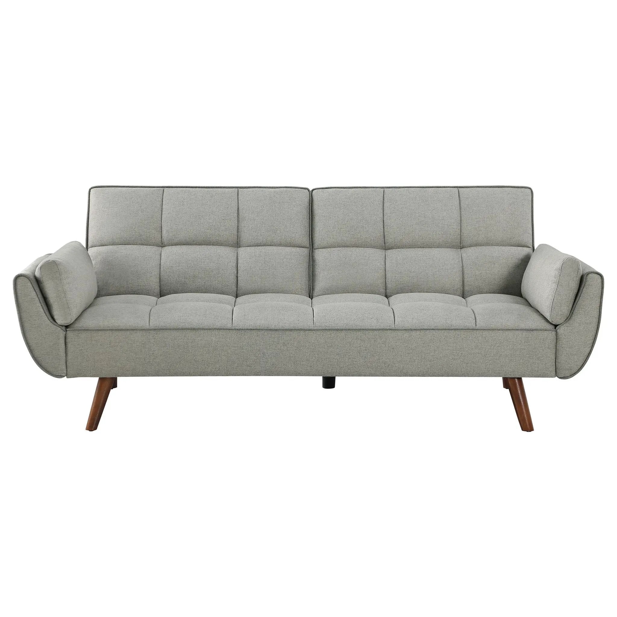 Caufield Upholstered Tufted Convertible Sofa Bed Grey by Unique Piece Furniture