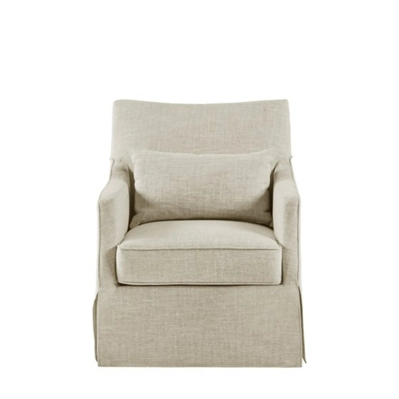 Traditional Design London Skirted Swivel Chair by HouseOfZazla