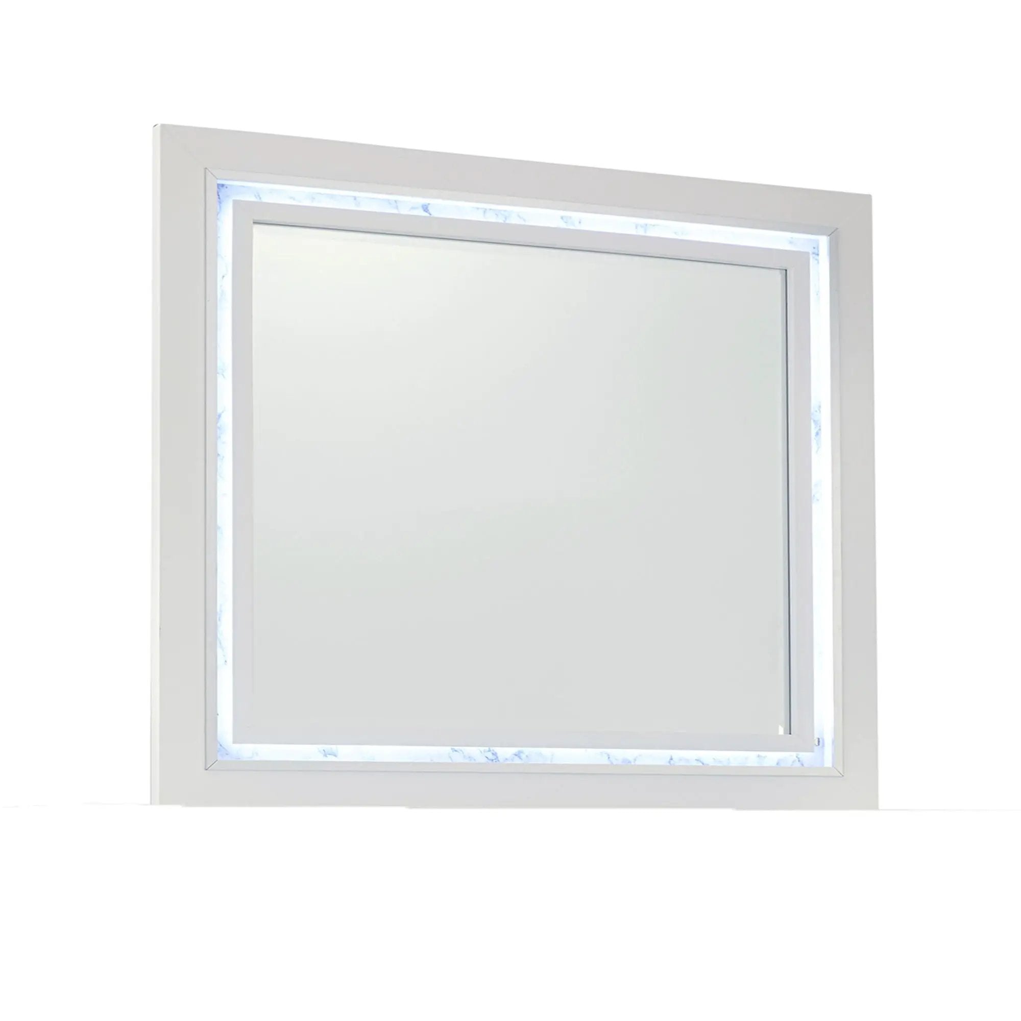 Skye - Marble Mirror - White by HouseOfZazla