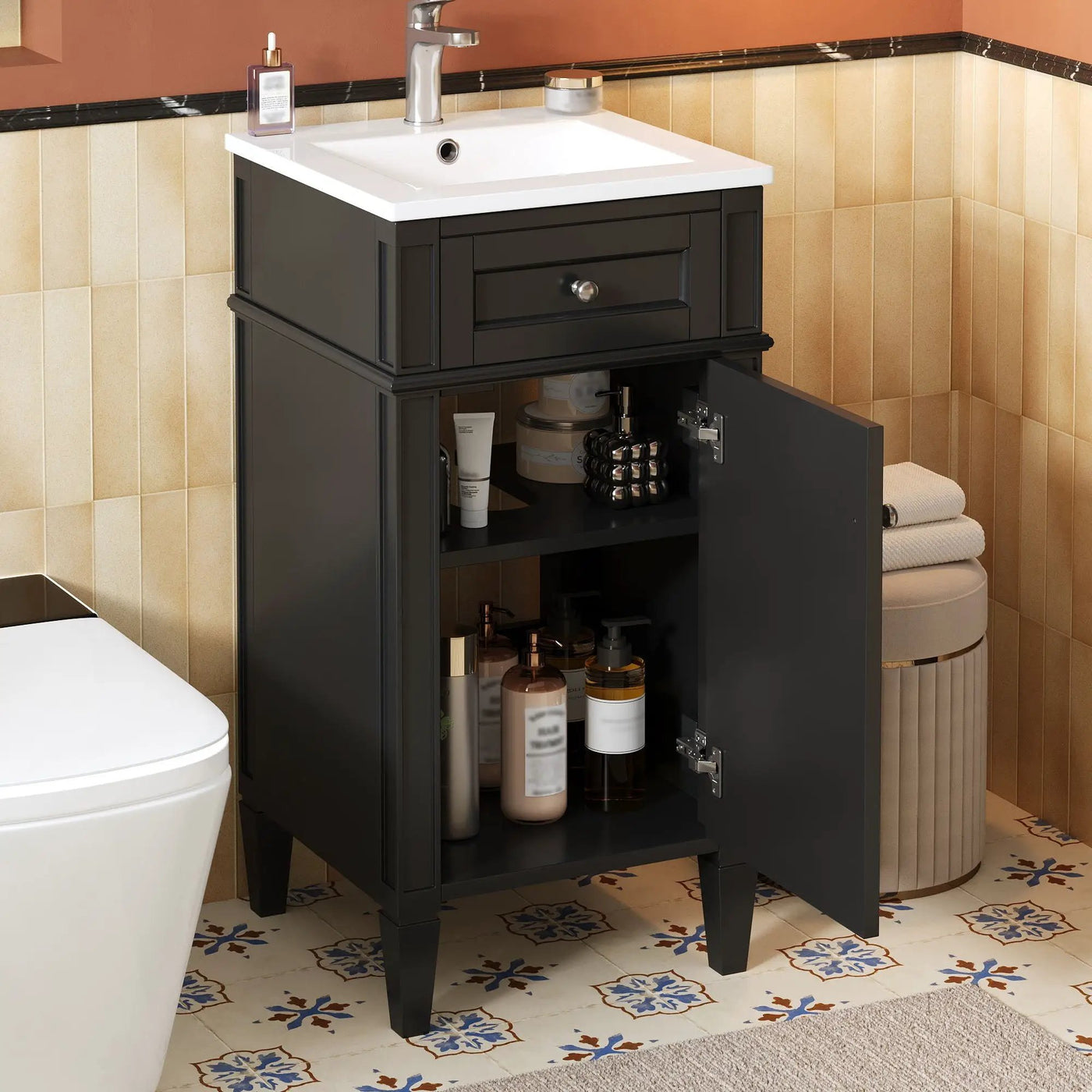 French Style Bathroom Vanity With Sink by Unique Piece Furniture