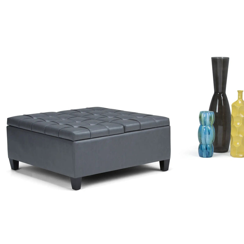 Harrison - Upholstered Coffee Table Storage Ottoman by Unique Piece Furniture