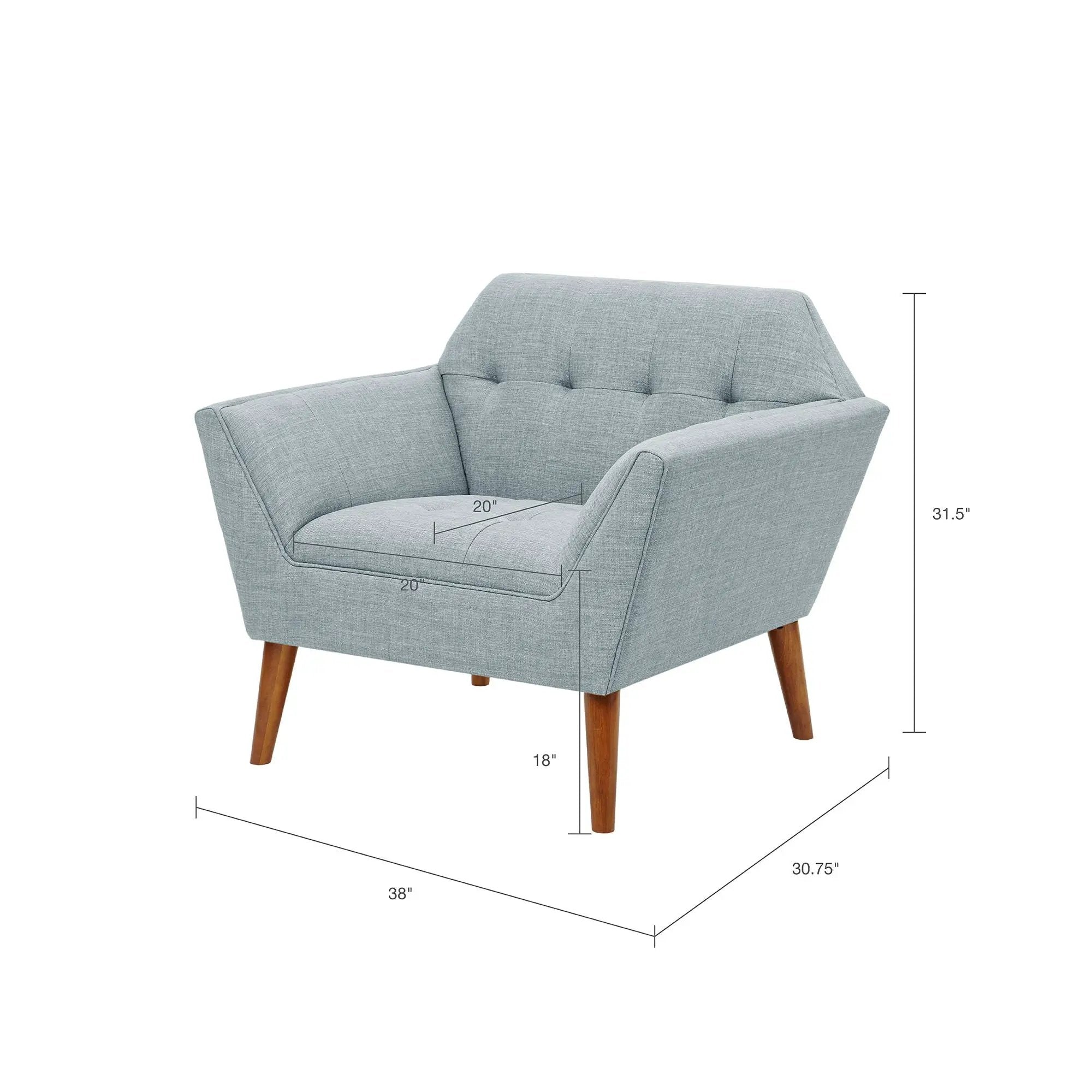 Modern Lounge Chair With Button Tufting by Unique Piece Furniture