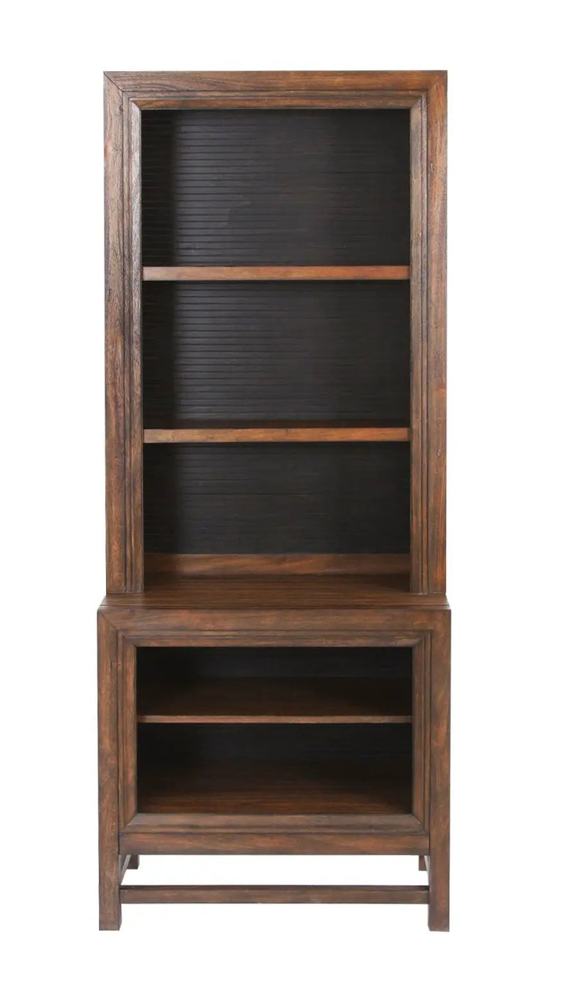 Bookcase Pier, 2 Tone - Brown by Unique Piece Furniture
