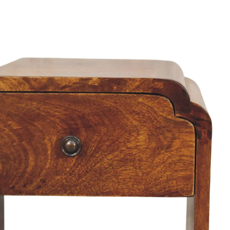 Newton - Nightstand With A Drawer And Open Shelf by HouseOfZazla