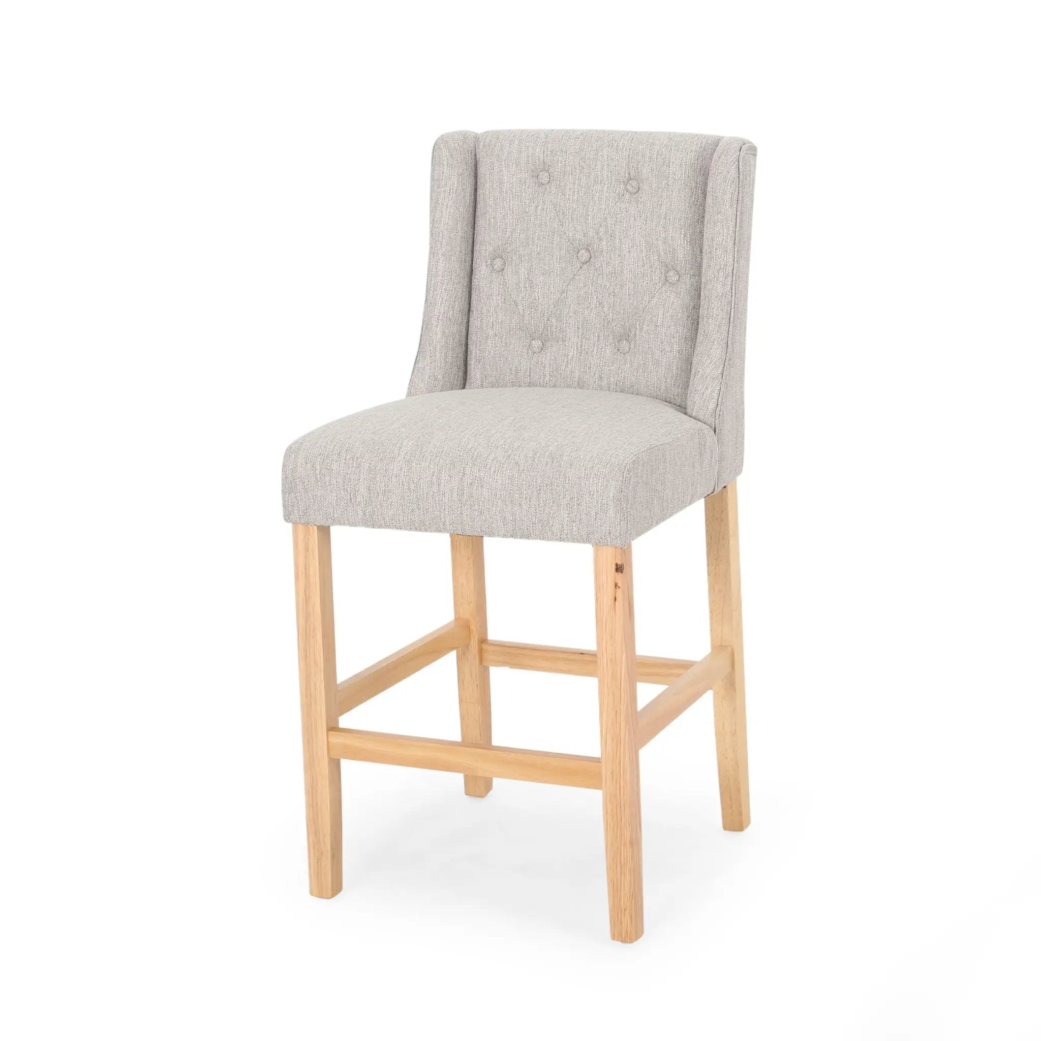 Vienna Contemporary Fabric Tufted & Wingback Counter Stools (Set of 2) by HouseOfZazla