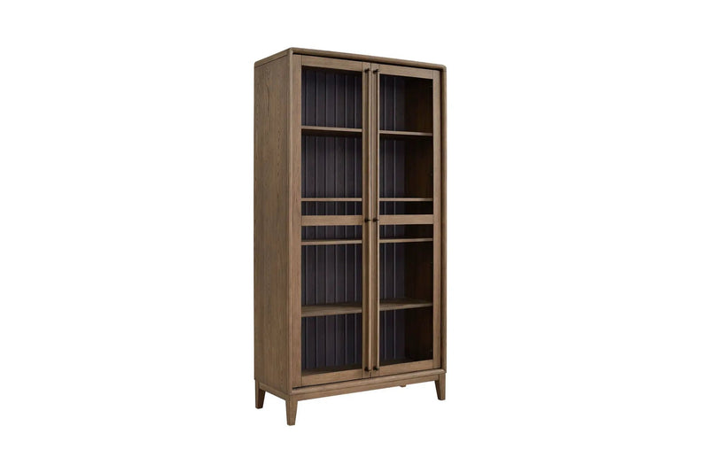 Display Cabinet - Latte / Peppercorn by Unique Piece Furniture