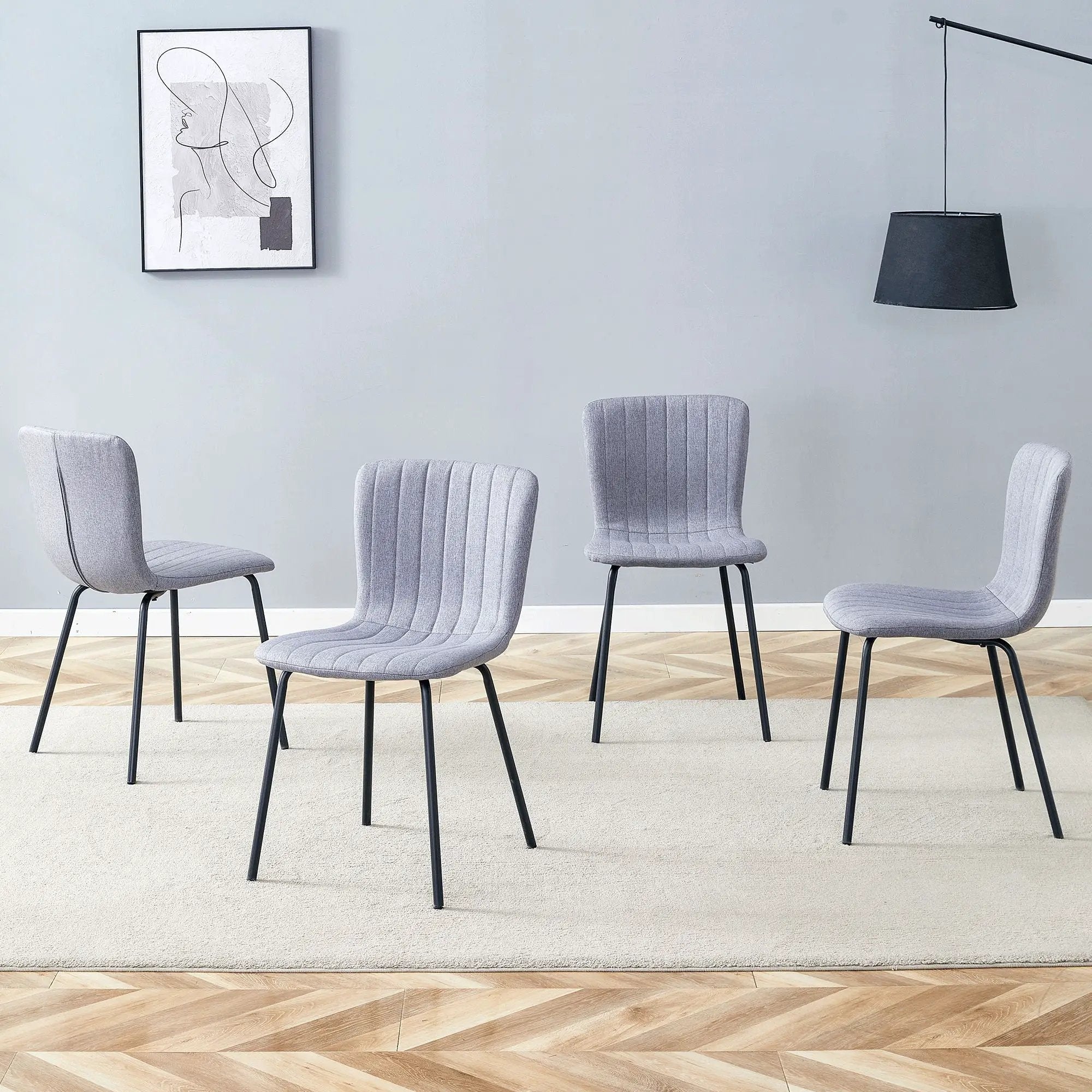 Luxury Minimalist Dining Chairs (Set of 4) by HouseOfZazla