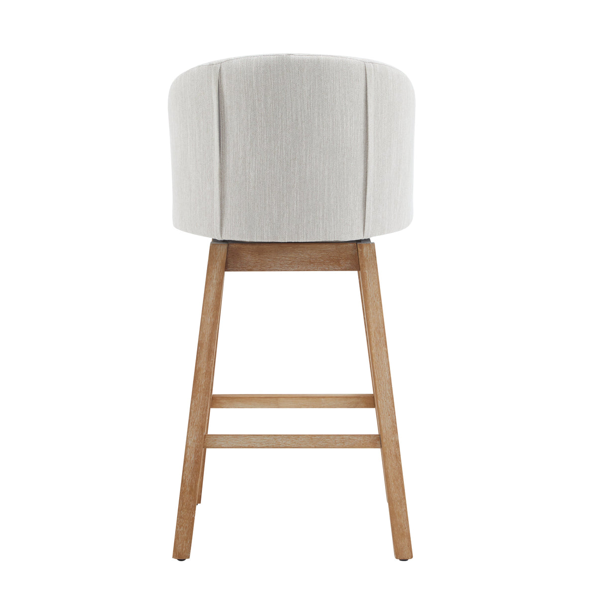 Upholstered Swivel Counter Stools with Backrest – Set of 2, photo 9 of 10