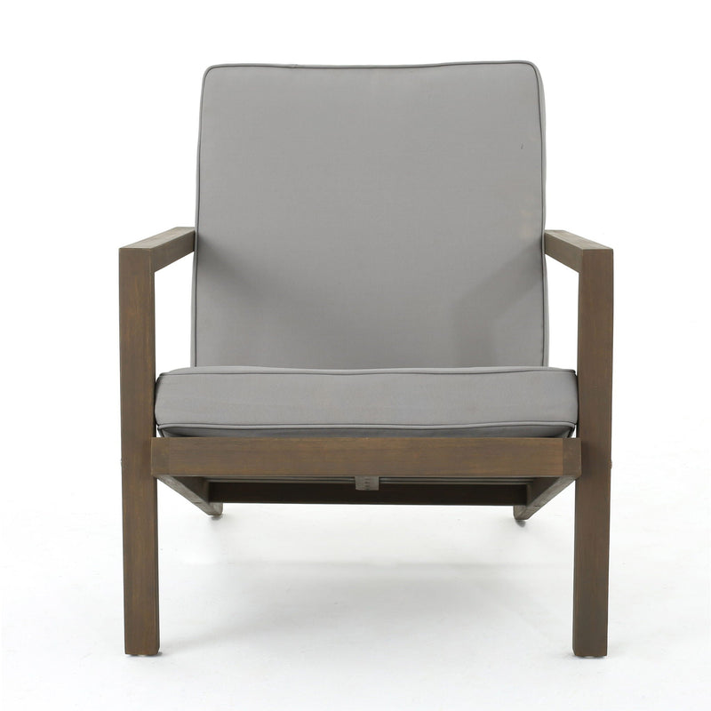 Celestaria 3-Piece Outdoor Chat Set with Adirondack Chairs, Cushions and Side Table by HouseOfZazla