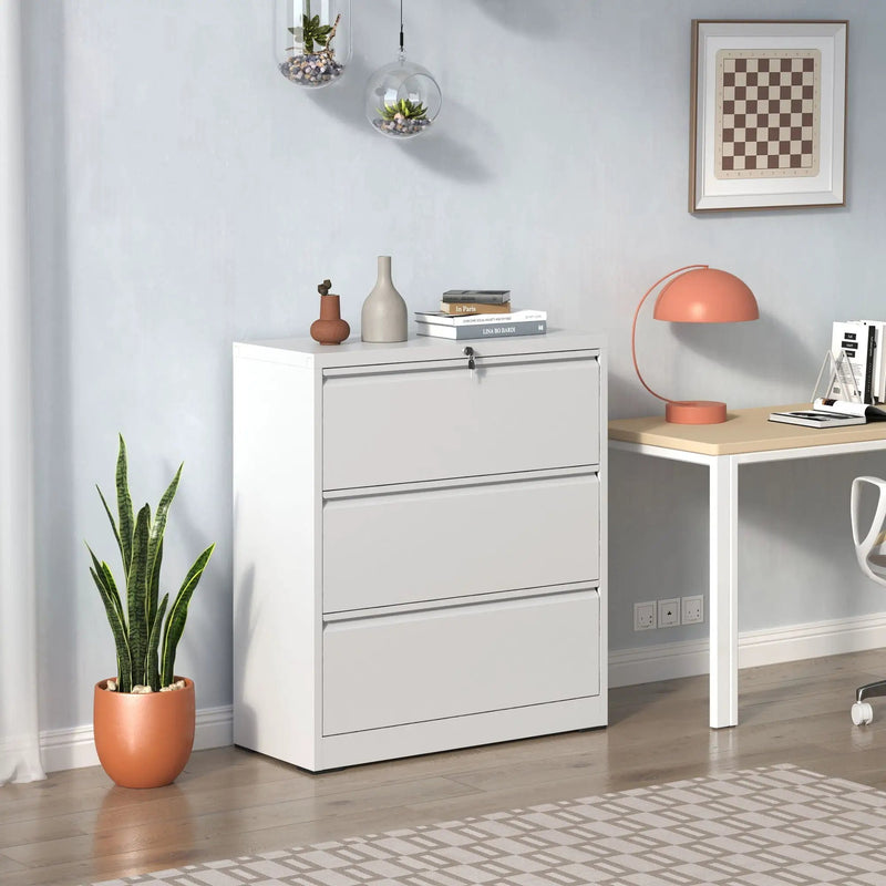 Premium Drawer Metal Lateral File Cabinet With Lock by HouseOfZazla