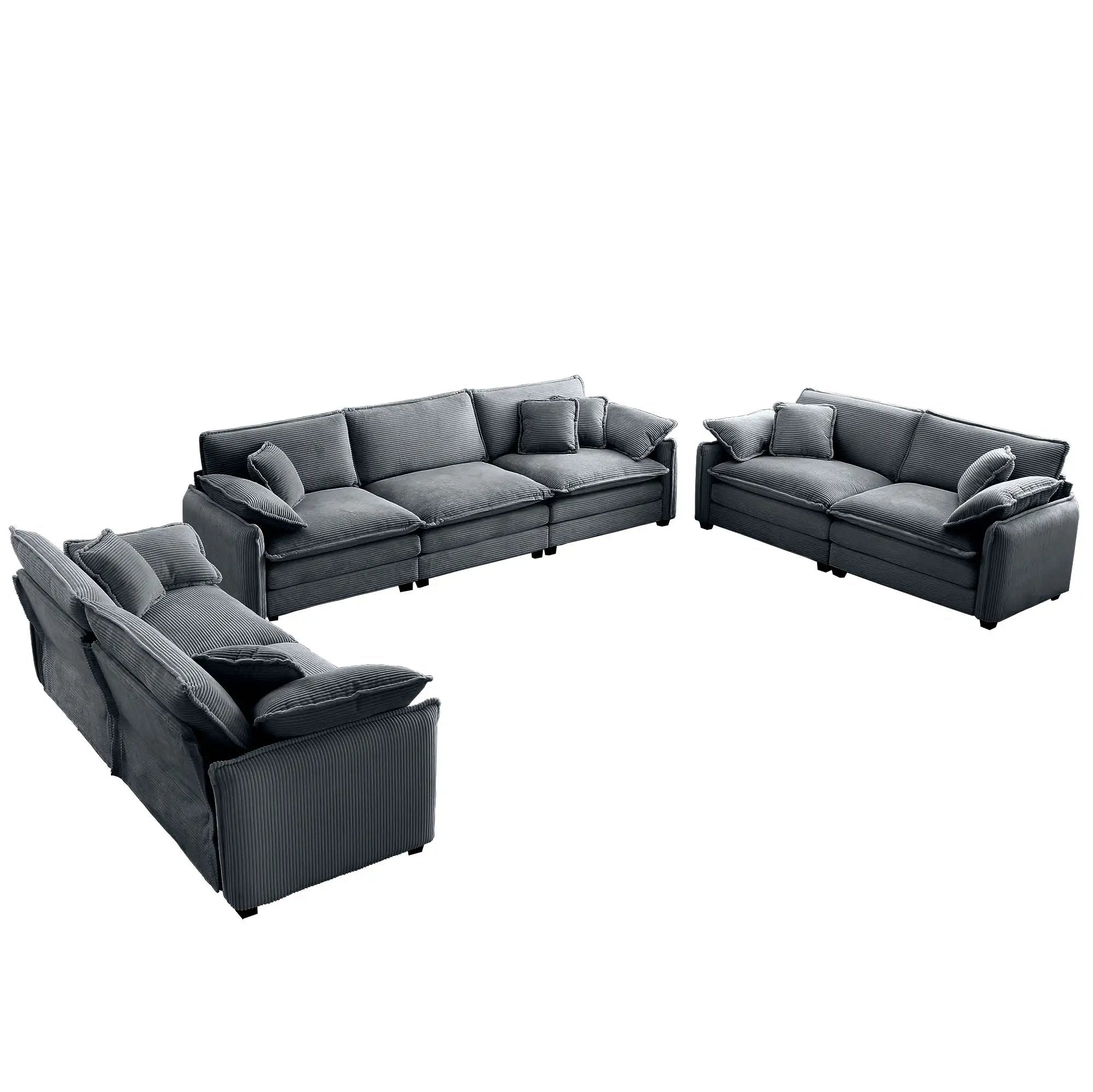 Modern Living Room Sofa 3 Pieces Set by HouseOfZazla