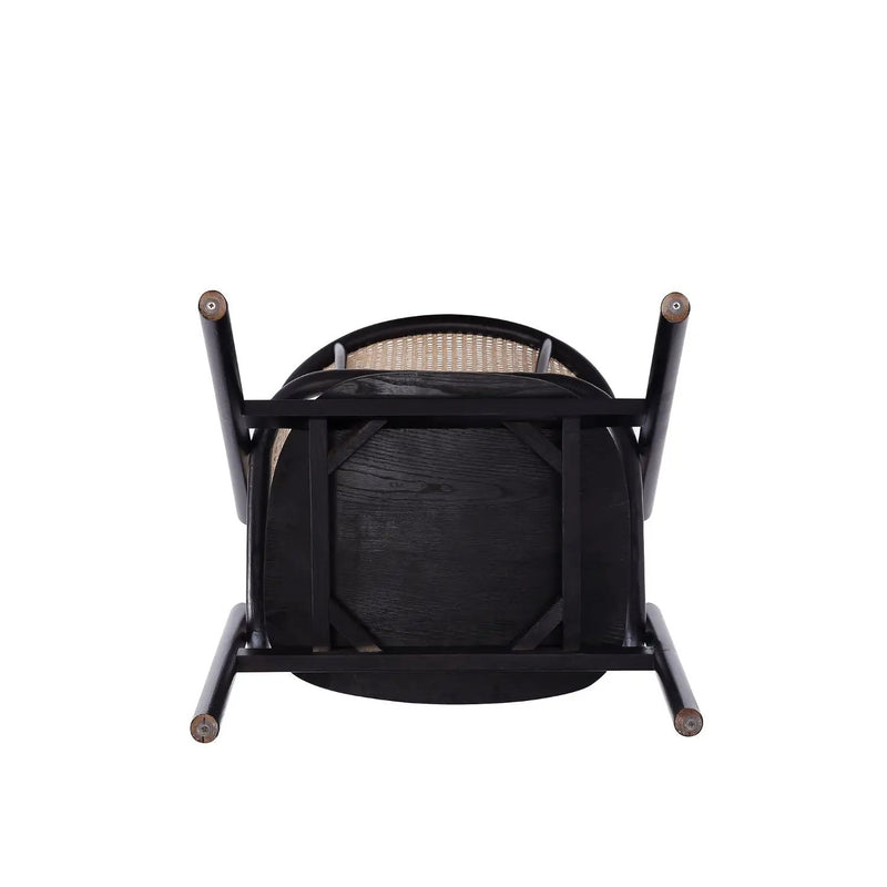 Versailles - Accent Armchair - Black / Natural by HouseOfZazla