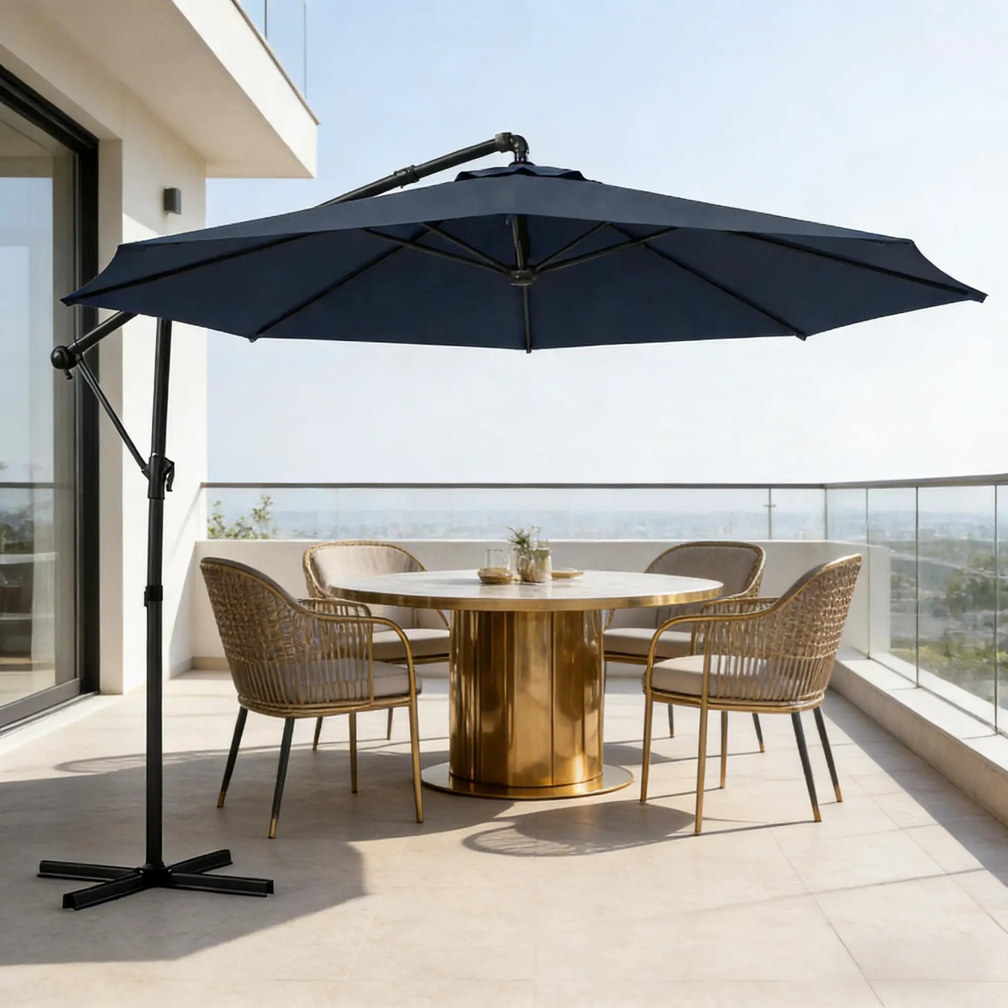 Outdoor Hanging Cantilever Umbrella by HouseOfZazla
