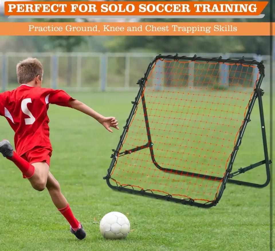 RayChee Portable Soccer Rebounder, 3.3×3.3FT/3.9×3.9FT Rebound Net with Quick Folding Design, Multi Angle Adjustment for Kids Teens & All Ages, Soccer by Selzalot