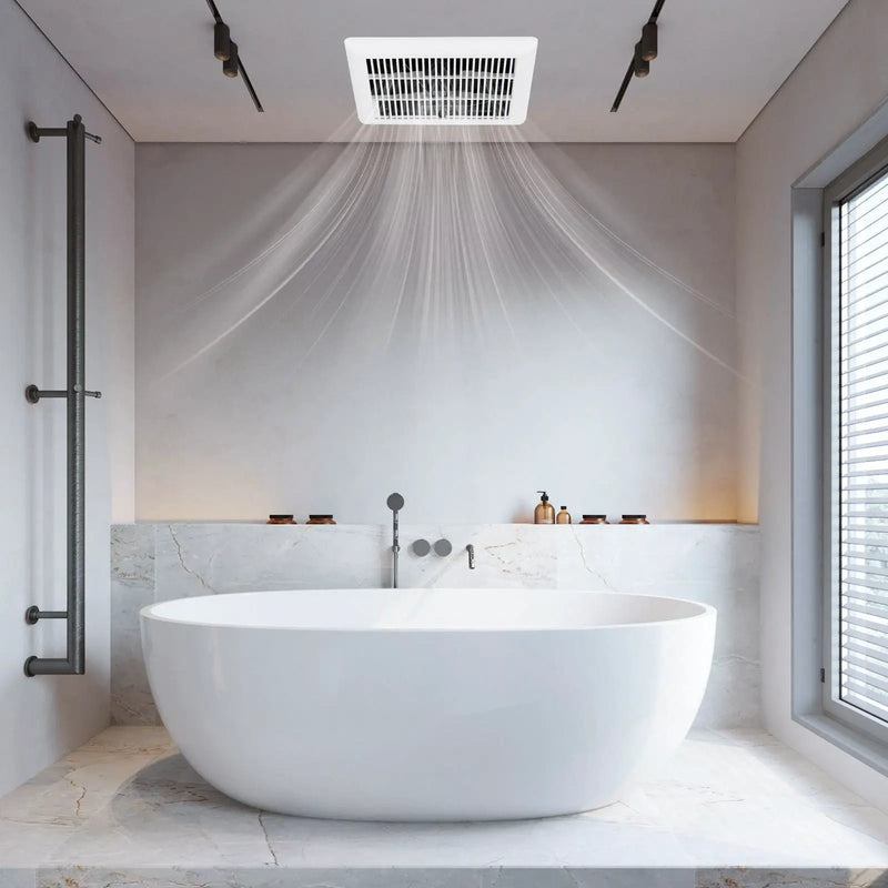 80 CFM Ceiling Mount Bathroom Exhaust Fan with Metal Housing and 4 Inches Duct by DirectDeals