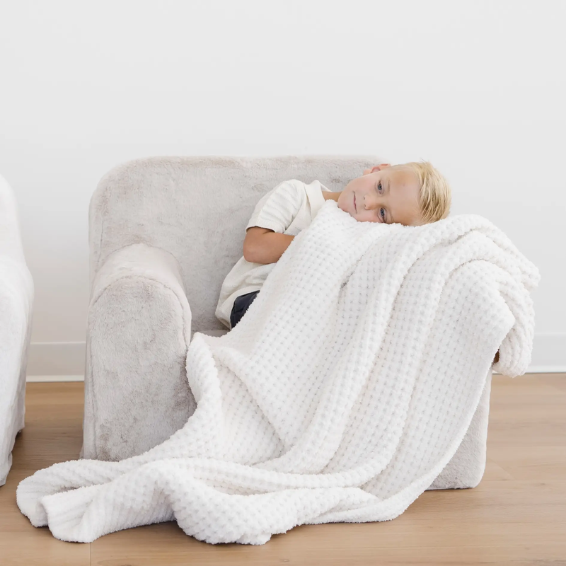 WAFFLE KNIT TODDLER BLANKETS by HouseOfZazla