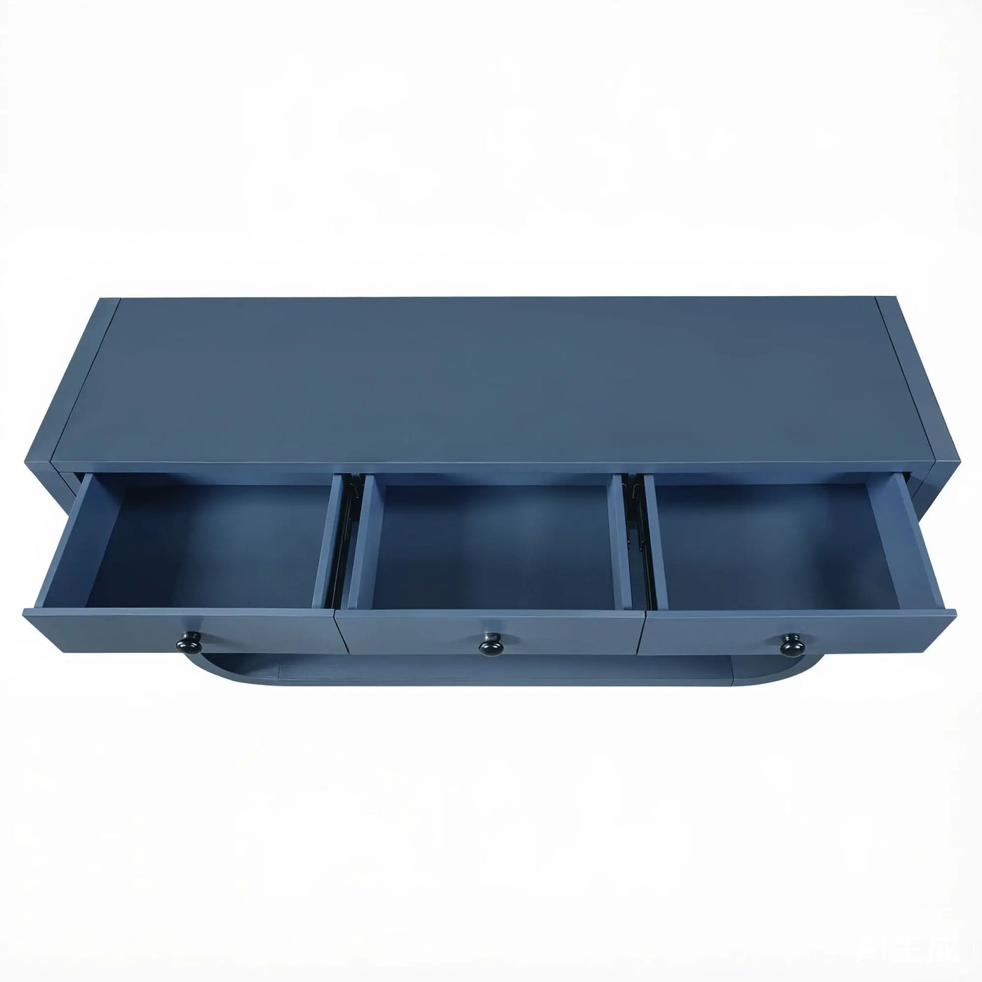 Console Table With 3 Soft Close Drawers & 2 Open Shelves by HouseOfZazla