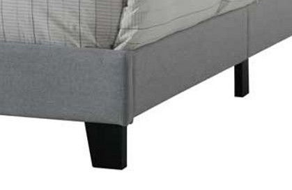 Queen Upholstered Bed with Tufted Headboard - Gray, photo 2 of 4
