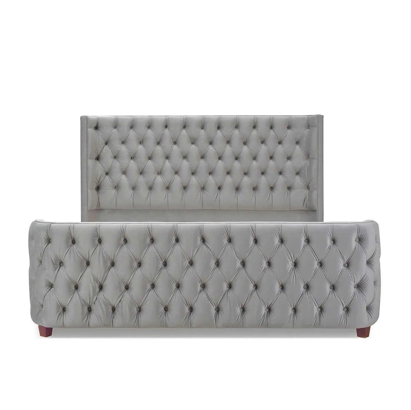 Brooklyn - Tufted Panel Bed Headboard And Footboard Set by HouseOfZazla