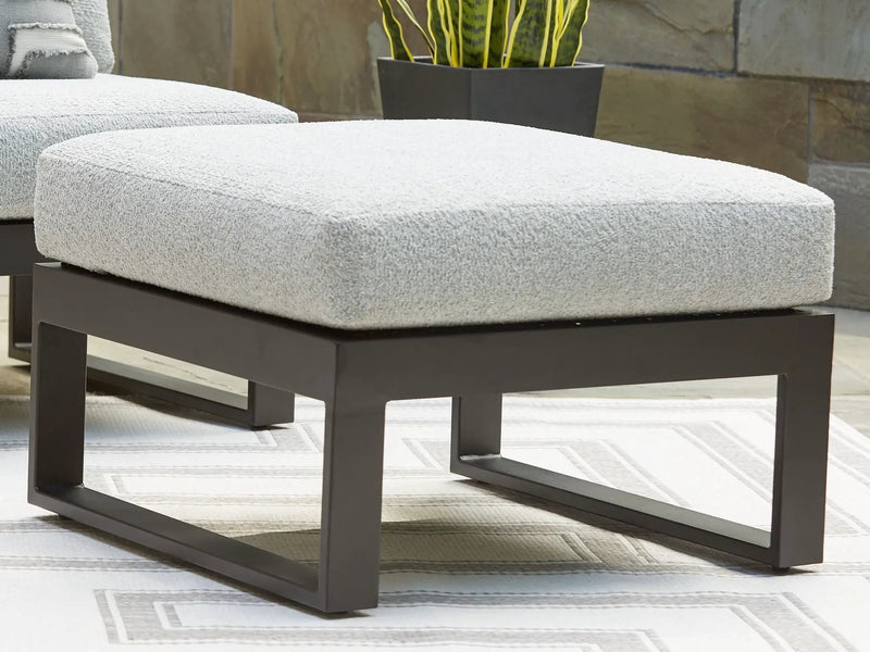 Beachloft - Ottoman With Cushion - Black / Gray by Unique Piece Furniture