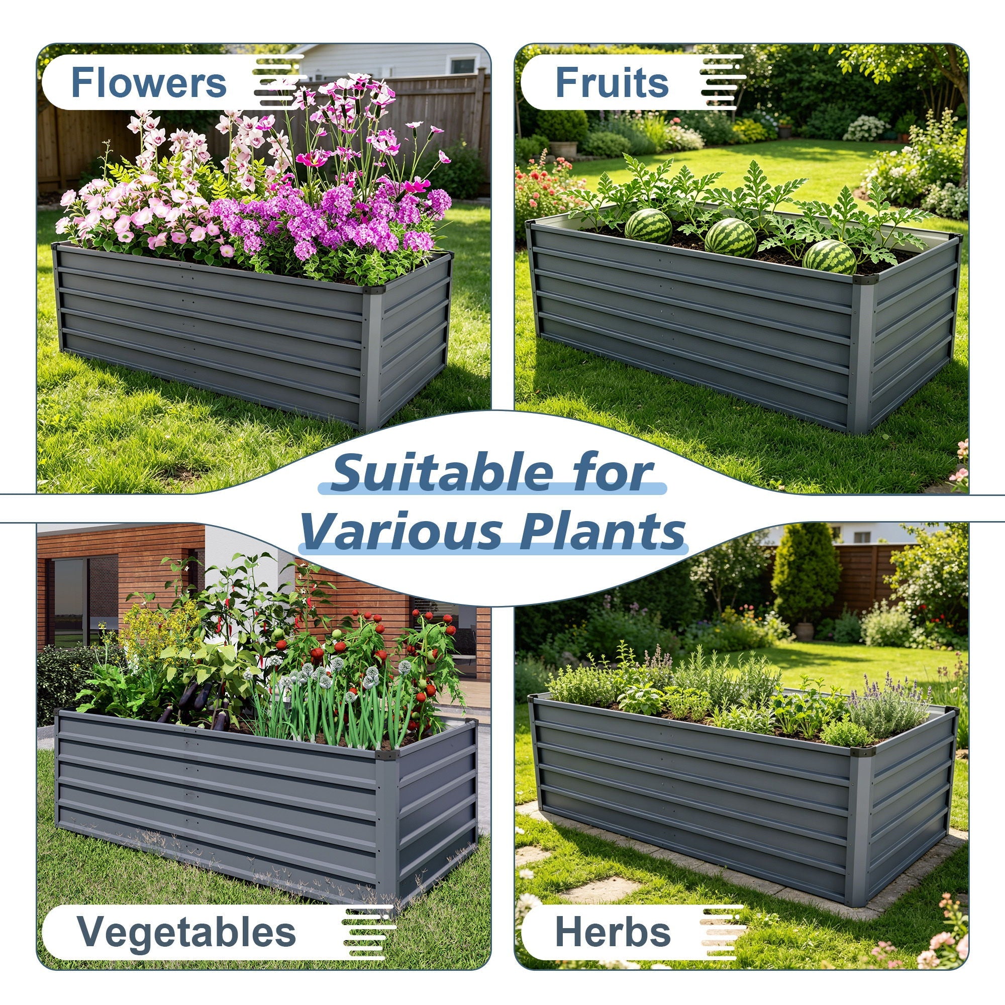 Large Garden Bed For Outdoor by HouseOfZazla