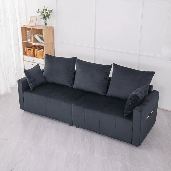 Velvet Modern 2-Seater Sofa