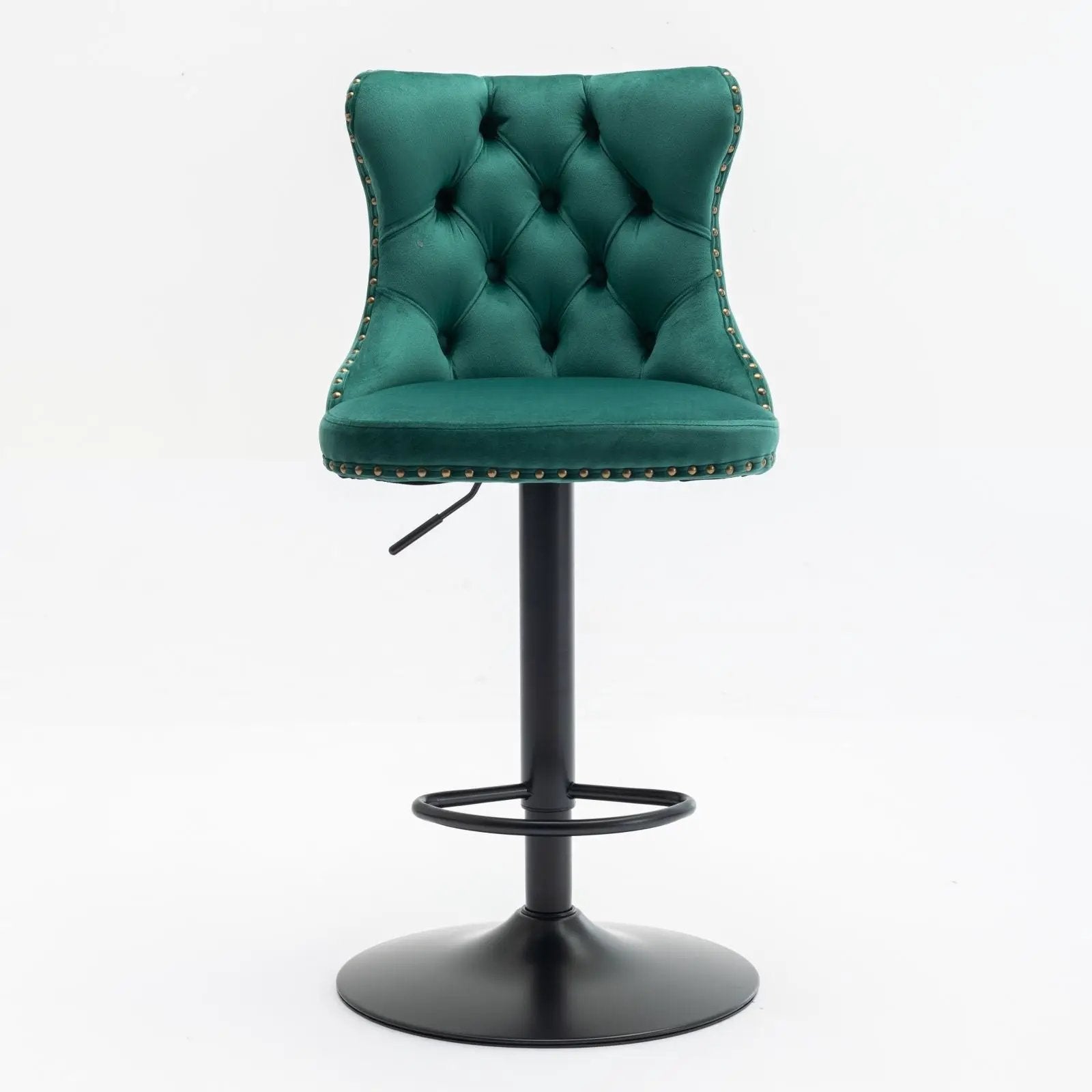 Swivel Barstools Adjusatble Seat Height, Modern Upholstered Bar Stools With Backs Comfortable Tufted For Home Pub And Kitchen Island (Set of 2) by Unique Piece Furniture
