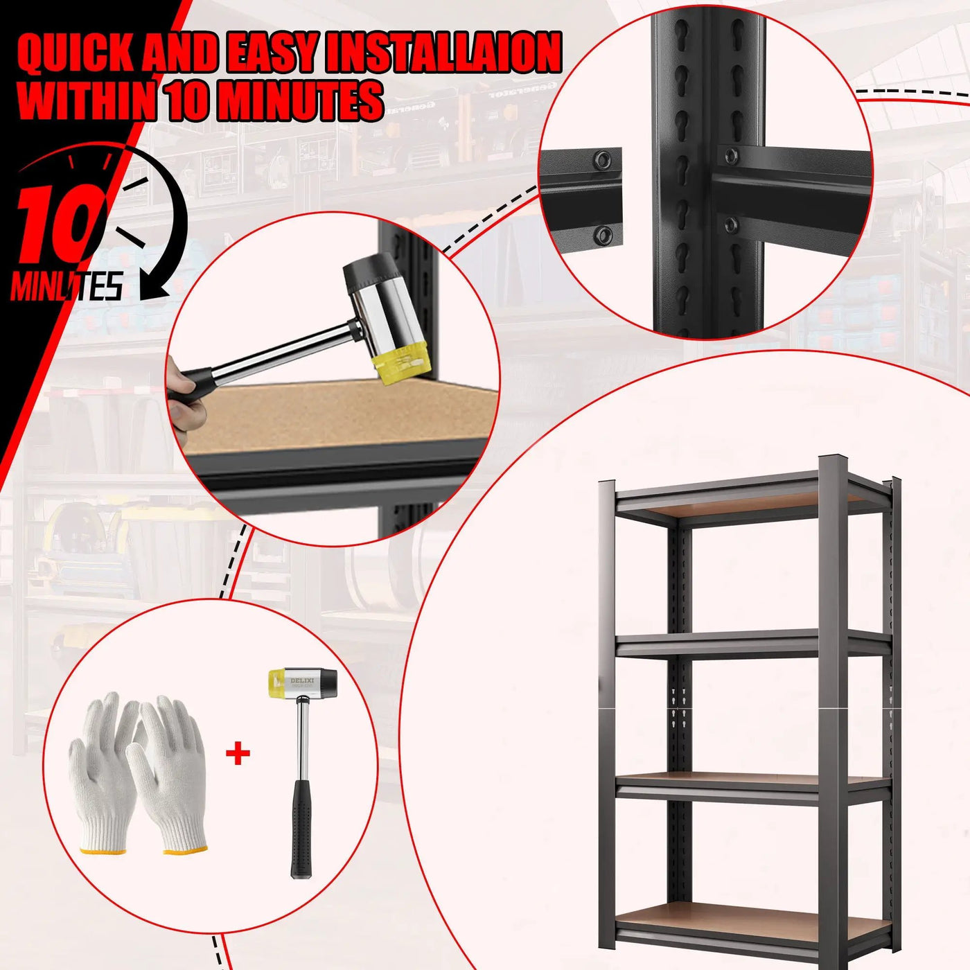 Adjustable Garage Shelf by HouseOfZazla