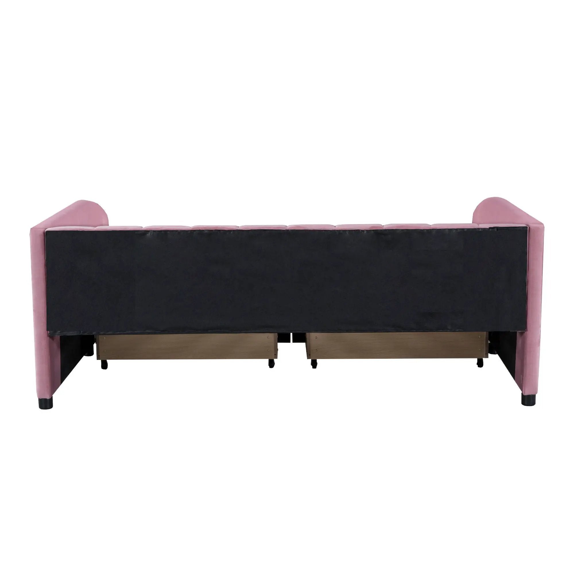Upholstered Daybed With Ergonomic Design Backrest by HouseOfZazla