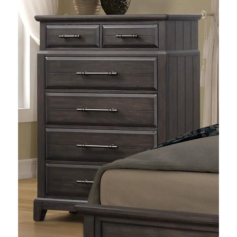 6 Drawer Dresser - Mahogany by HouseOfZazla