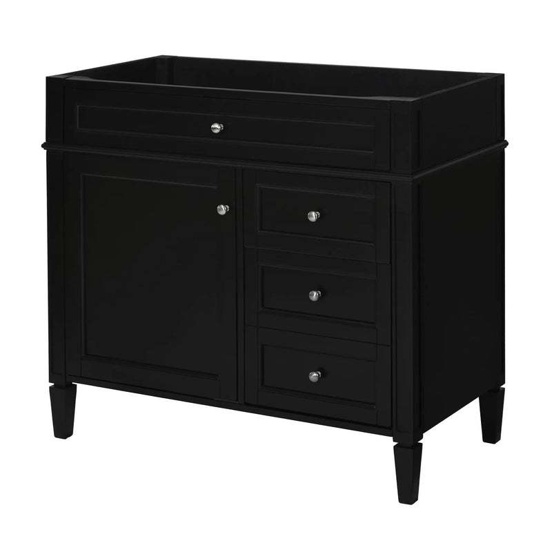 Bathroom Vanity With 2 Drawers And Tip-Out Drawer, Storage Cabinet by Unique Piece Furniture