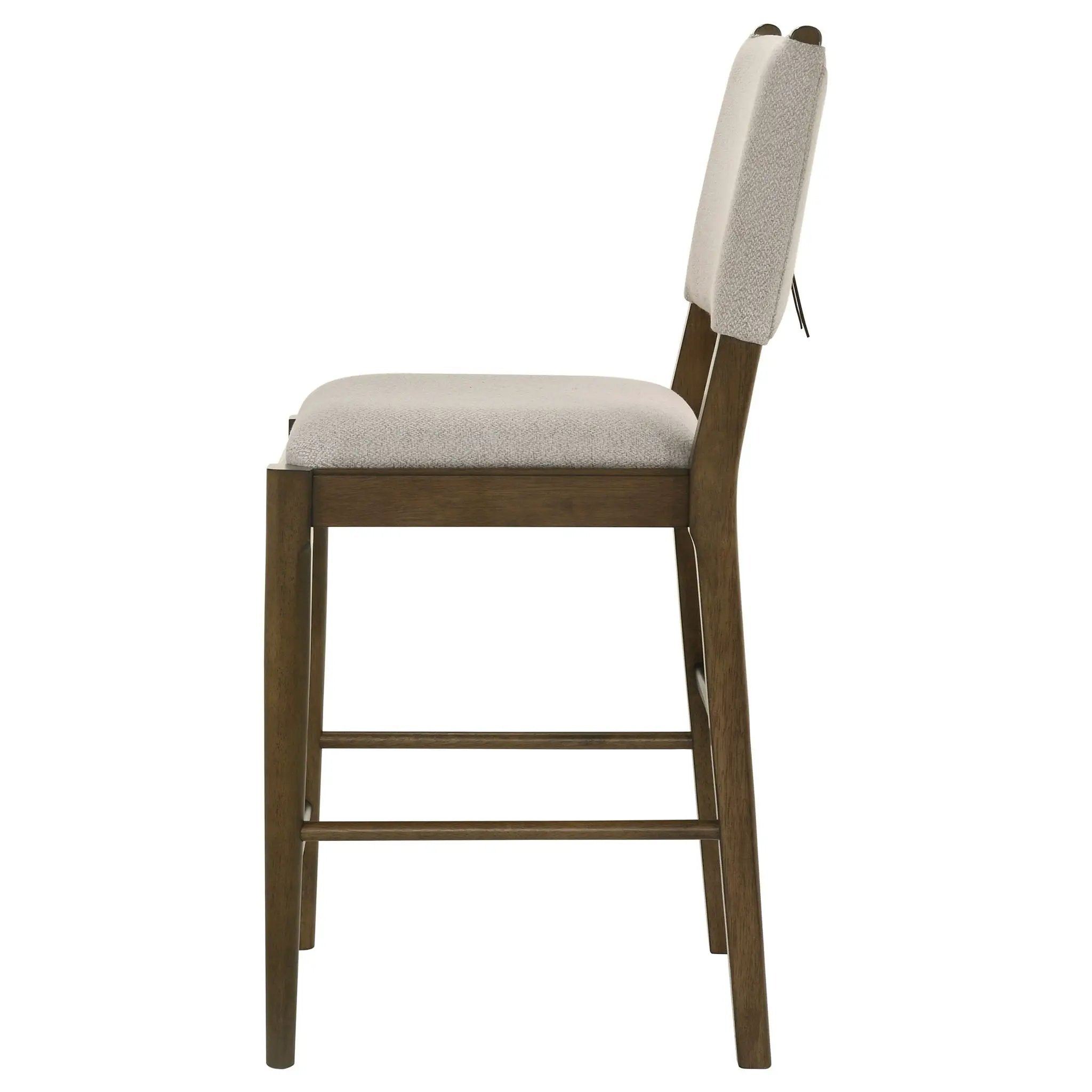 Crispin - Upholstered Counter Side Chair (Set of 2) - Brown by HouseOfZazla