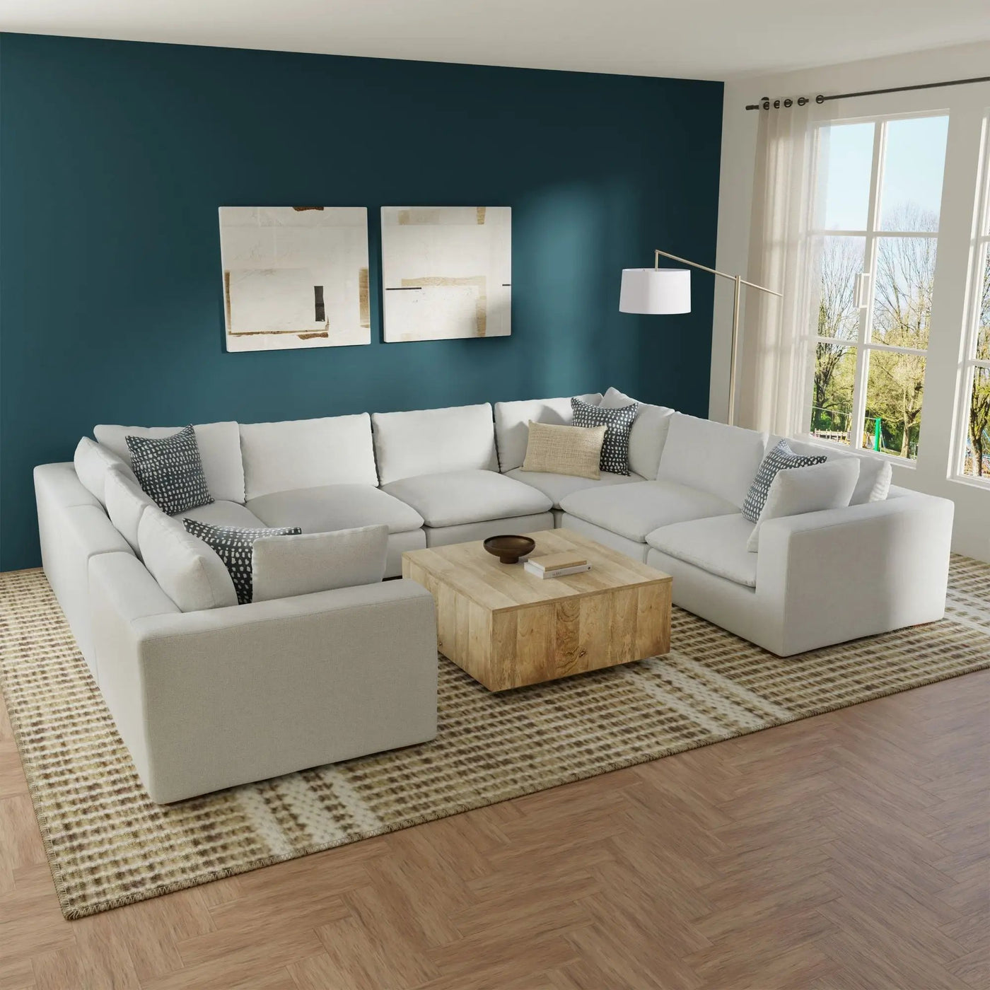Jasmine - Handcrafted Sectional Sofa by Unique Piece Furniture