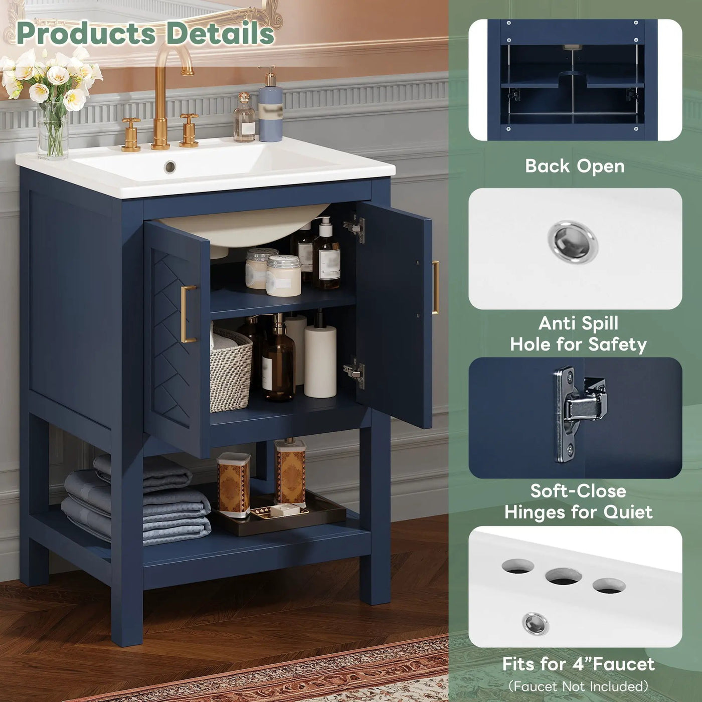 Modern Bathroom Vanity With Elegant Twill Design by HouseOfZazla