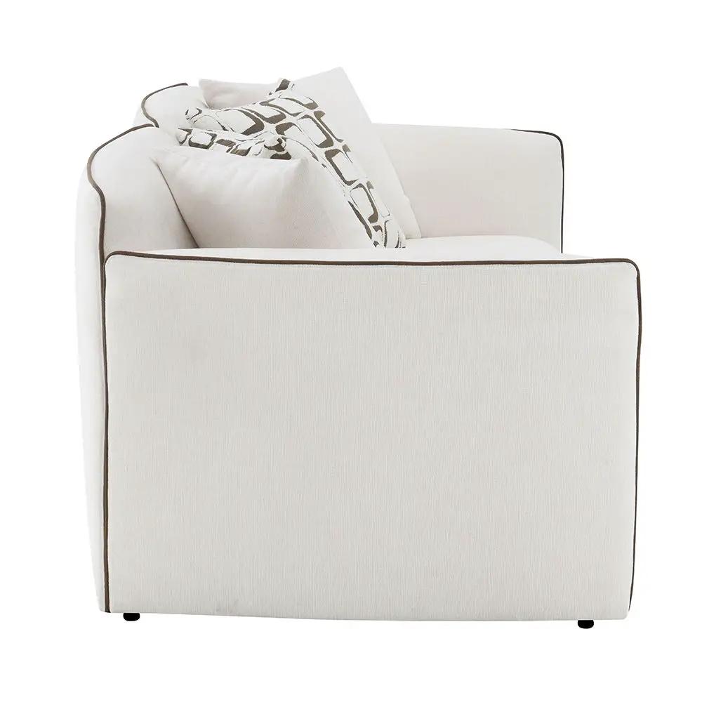 Yolanda - Loveseat With 4 Pillows - Beige Chenille by Unique Piece Furniture