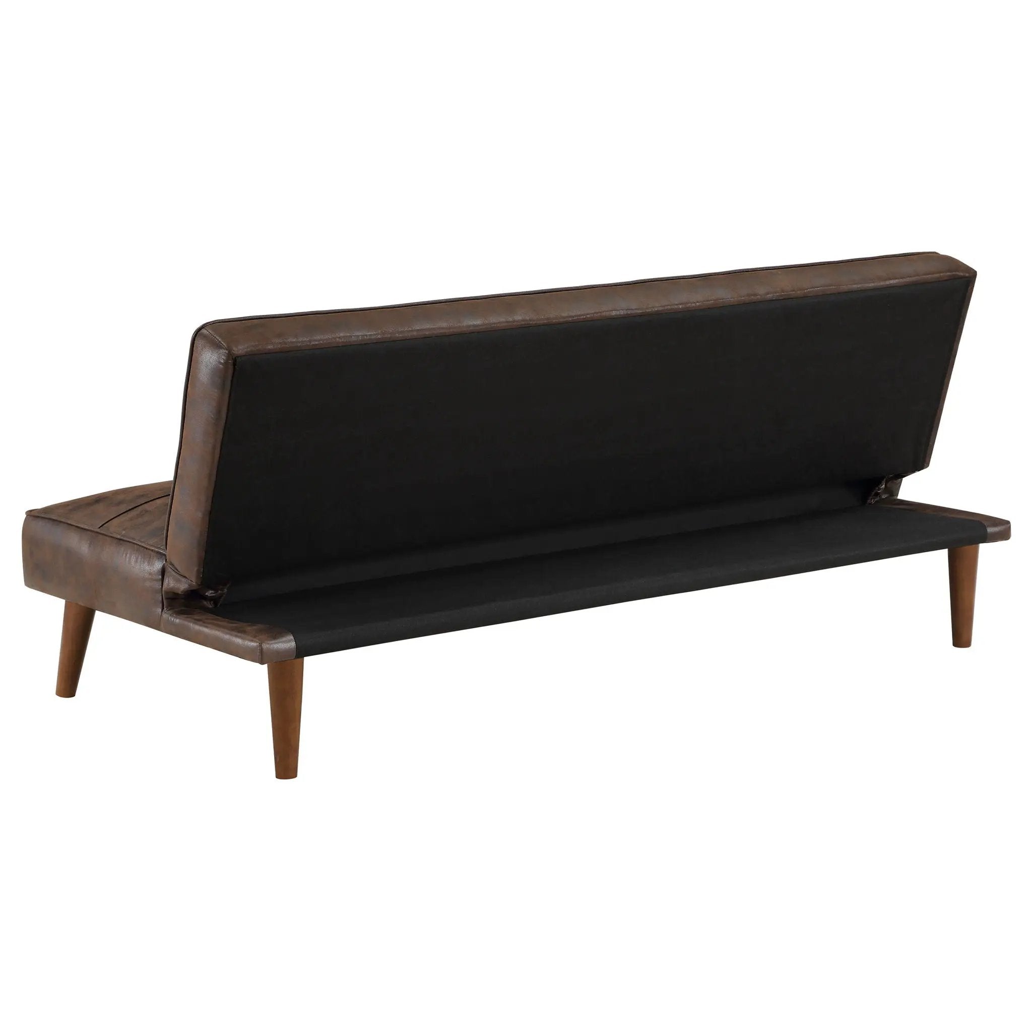 Jenson Upholstered Tufted Convertible Sofa Bed Dark Coffee by Unique Piece Furniture