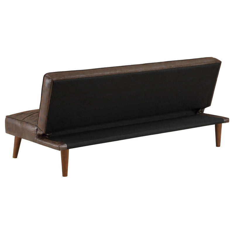 Jenson Upholstered Tufted Convertible Sofa Bed Dark Coffee by Unique Piece Furniture