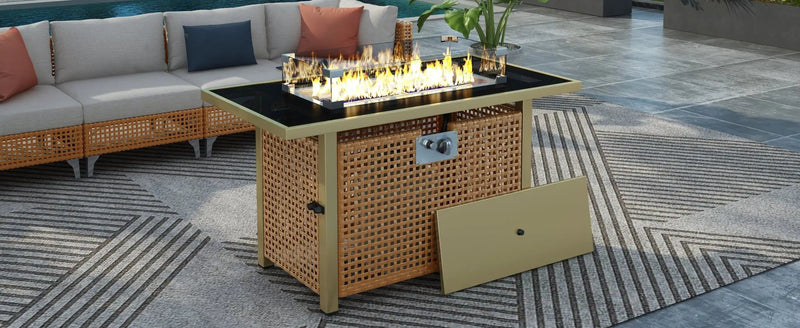 K&K 43' Propane Gas Fire Pit Table by HouseOfZazla