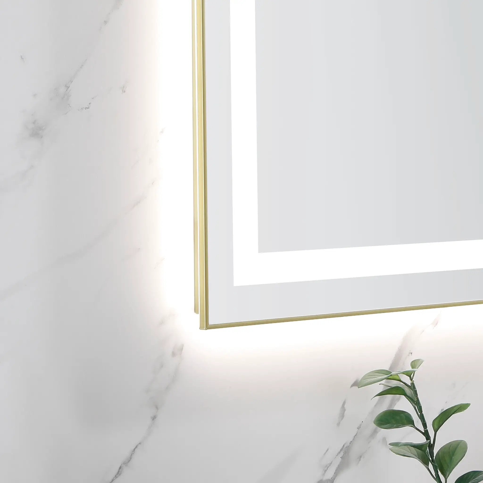 36" x 28" LED Bathroom Mirror with Front and Backlight by HouseOfZazla